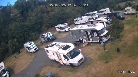 Live view of campground grounds and the surrounding nature